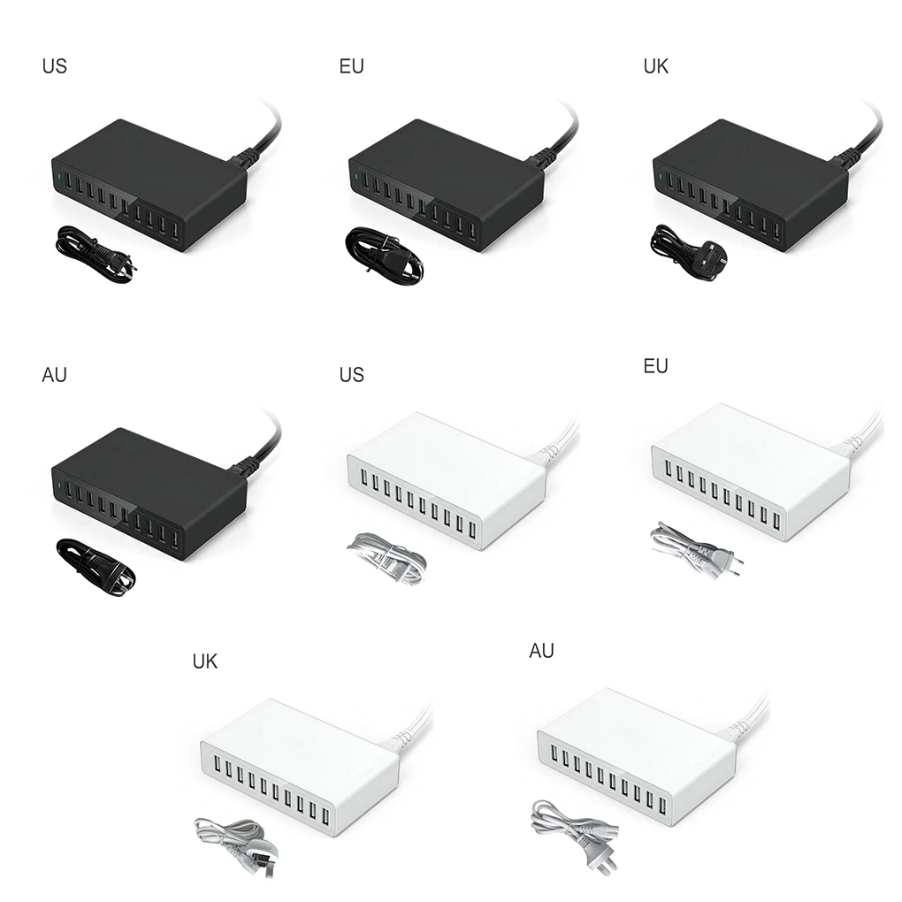 

1 компл. Зарядное устройство USB s простые многопортовые высокоэффективные практичные портативные зарядные головки Безопасный инструмент дл...