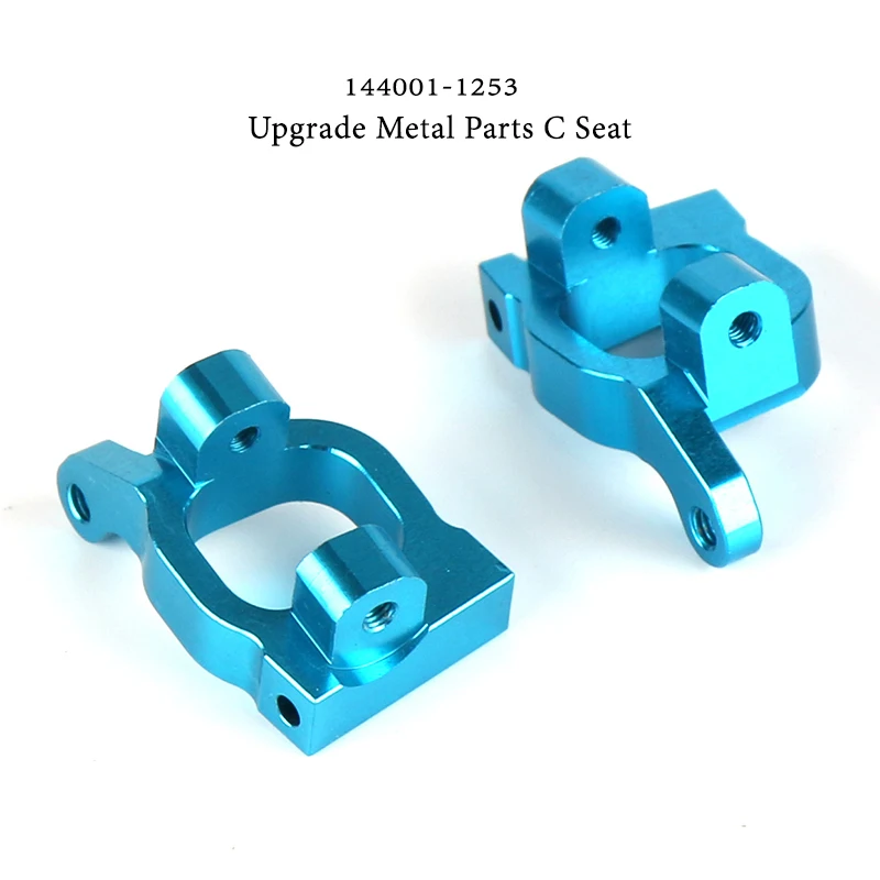 

WLtoys 144001 RC Car Spare Parts 4WD Blue Upgrade Metal 144001-1253 Type C Block Component Left And Right Blocks C Seat 1:14
