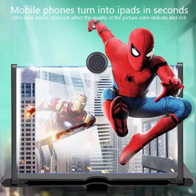10 Inch Mobile Phone Projector Screen Amplifier Magnifier 3D HD Video Magnifying Cellphone Holder Desk Bracket Phone Accessories