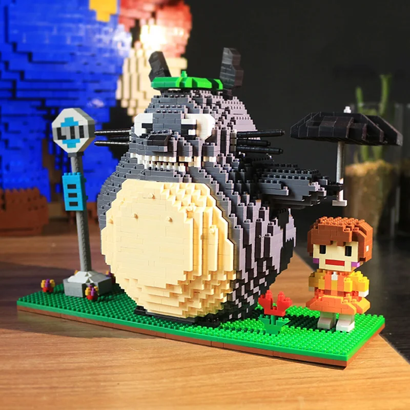 ZMS 3455 аниме Мой сосед Тоторо Кот девочка Зонт животные мини алмазные блоки