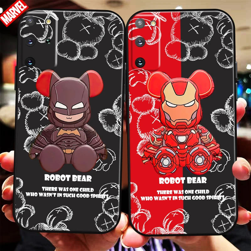 

Marvel Venom Spiderman Cute Bear For Samsung Galaxy S22 S21 S20 Ultra FE 5G S22 S21 S20 S10 10E S9 S8 Plus Phone Case Carcasa