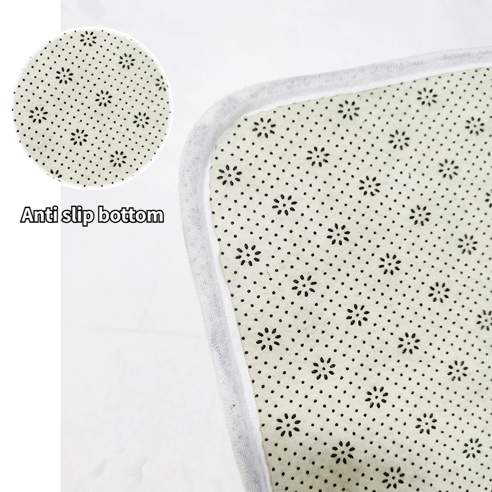 Cream Color Irregular Oval Carpets for Living Room Children Bedroom Rug Ins Soft Fluffy Bedside Rugs Short Plush Large Area Mats images - 6