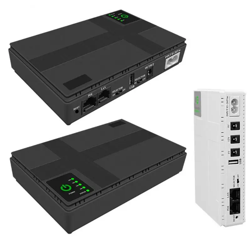 

Mini Portable 5v-24v Large Capacity Ups Powerbanks C Security Standby Backup Uninterruptible Power Supply B A Power Adapter