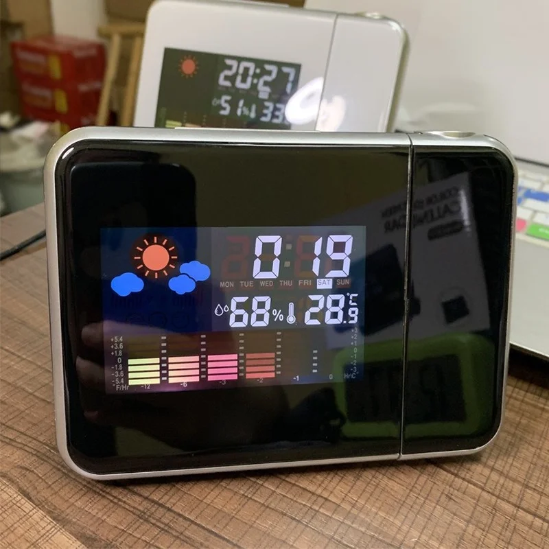 Bell Alarm Display Backlight Led Projector Home Clock Timer
