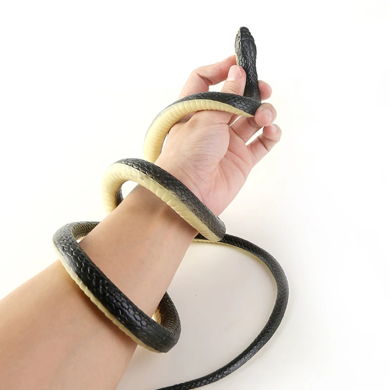 

1.2M Realistic Snake Soft Toy Scary Tricky Party Prank TPR Material Artificial Snake Model Fright Gift Kids Shocker Spoof Jokes