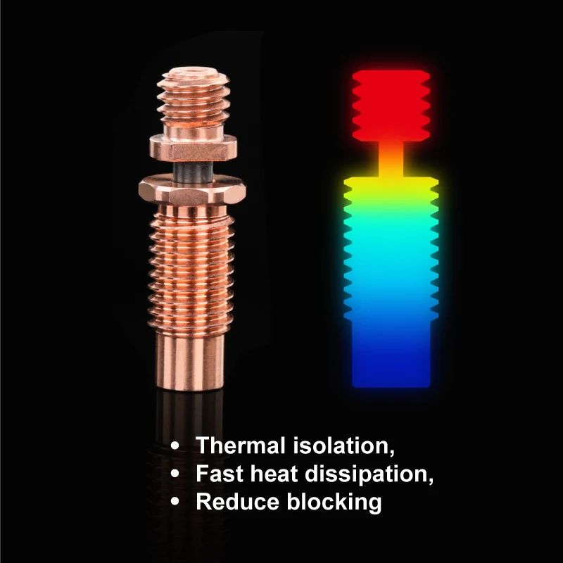 Тепловой разрыв для 1 75 мм NF V6-Zone V2 медные и аэрокосмические материалы сопло