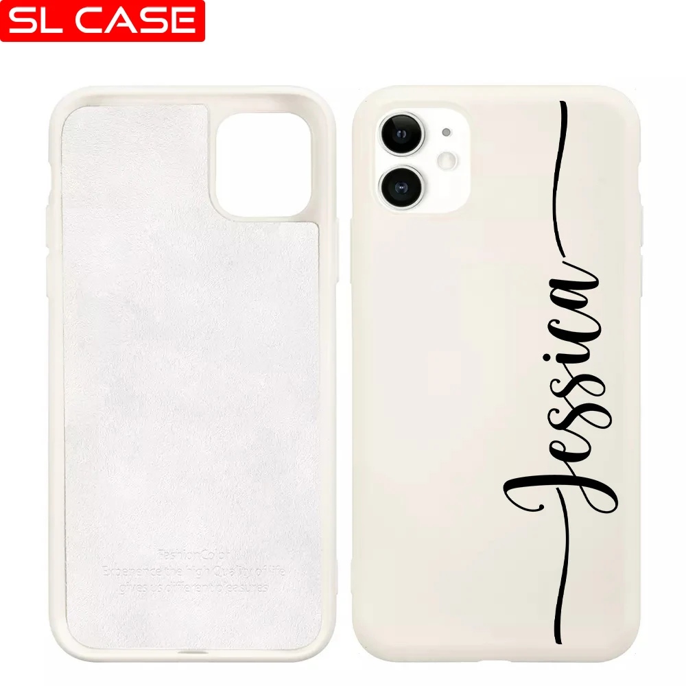 

Personalized Custom Liquid Silicone Case For iPhone 14 Pro 13 12 Mini 11 Pro Max 14 Plus Shockproof Phone Fundas Accessories