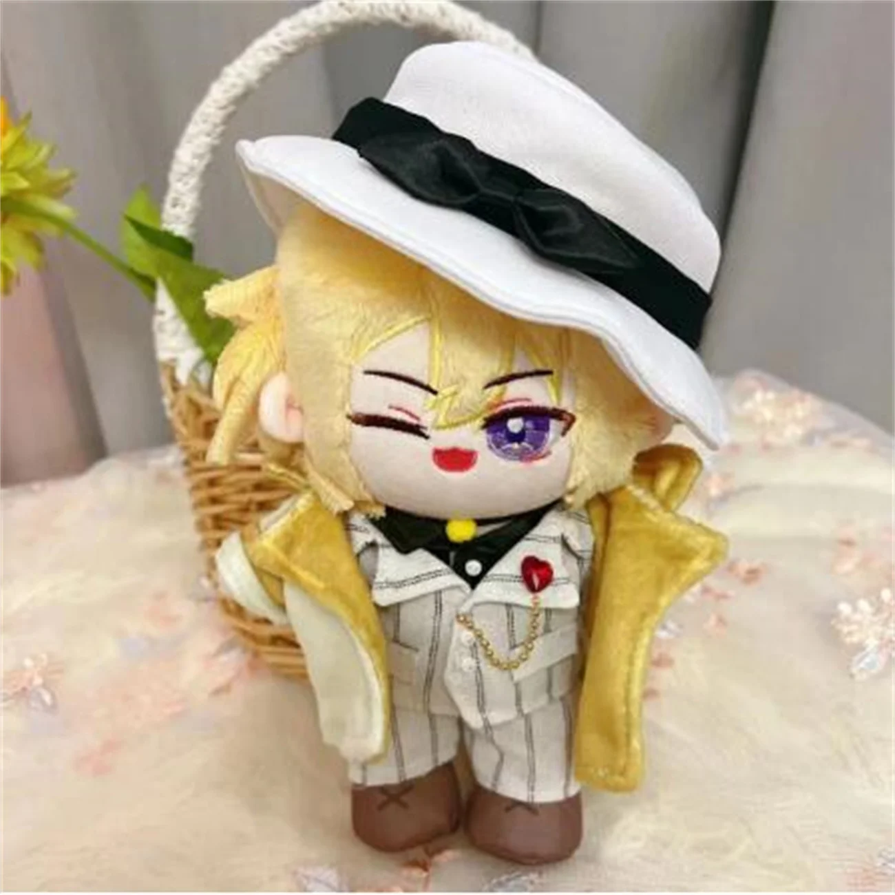 

Anime Game VTuber Luxiem Luca Shu Cute 20cm Soft Plush Stuffed Doll Toy Plushie Change Clothes Clothing Outfit Fan Xmas Gift