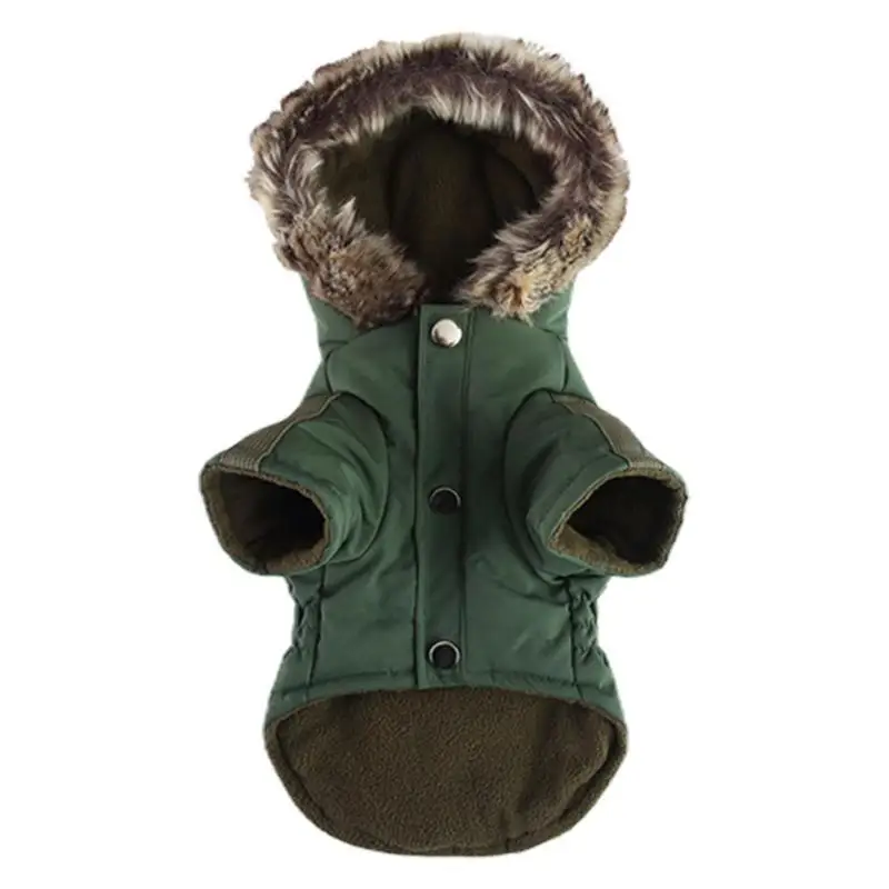 

Warm Dog Winter Coat Windproof Dog Jacket With Hood Hoodie Dog Vest Coat Cold Weather Clothes Outerwear For Doggie Cats Puppy