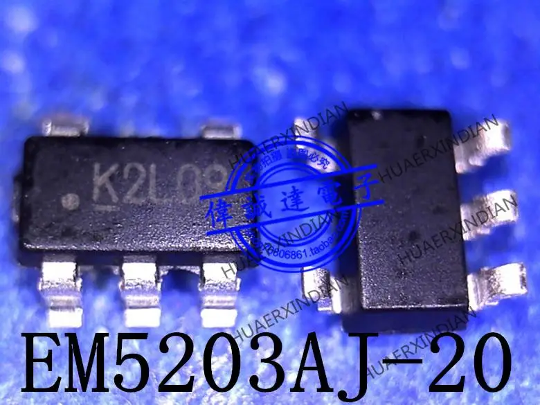 Оригинальная печать EM5203AJ-20 K2L09 K2 SOT23-5