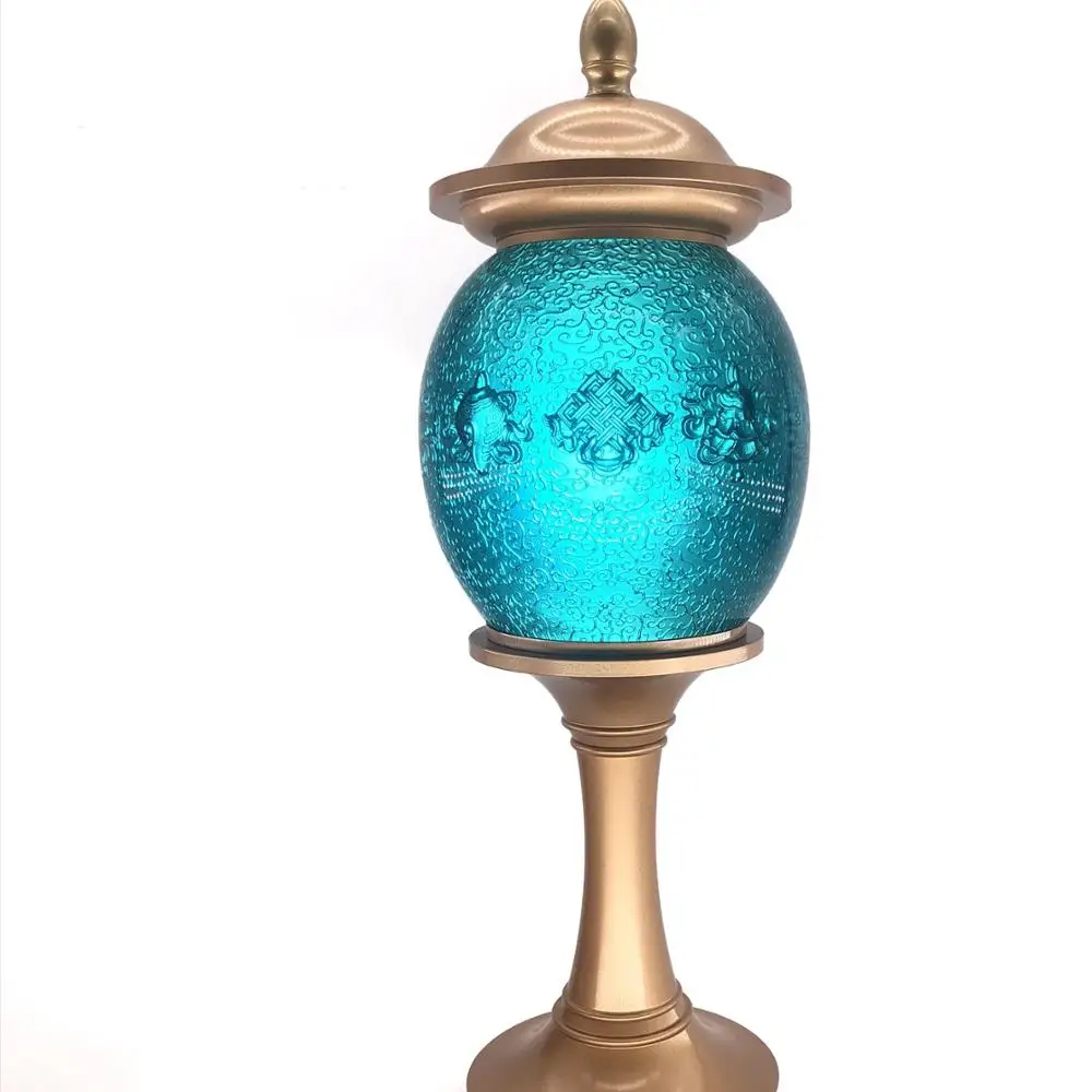 

Factory Price Crystal Liuli Palace Lantern Decoration Pieces Luxury Lamps Home Decor