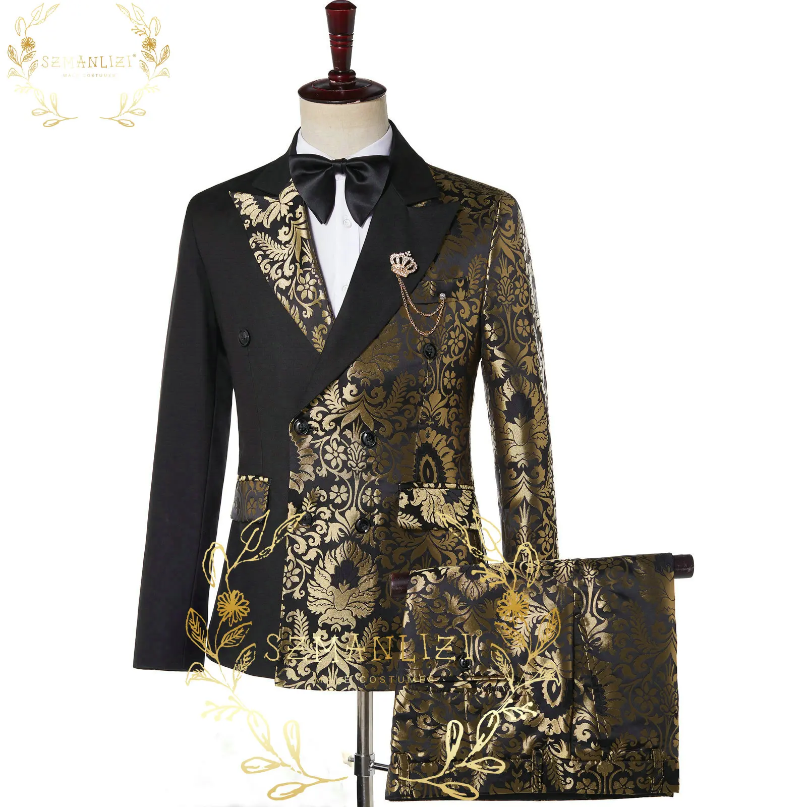 Wedding Groom Tuxedos Party Jacket Pant Terno Masculino