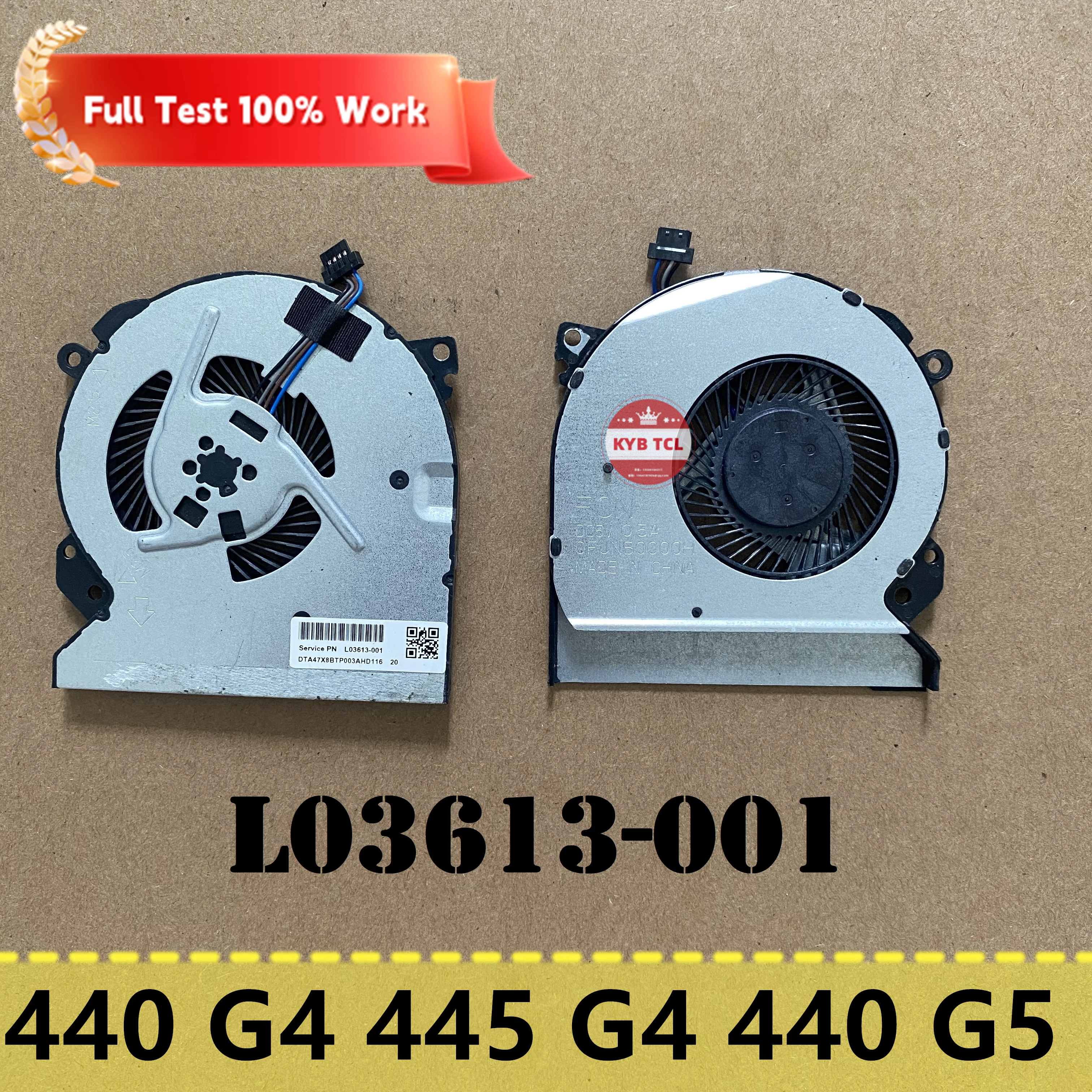 L03613-001 HP ProBook 440 G4 445 G5 HSNG-q04c HSNG-q08c ZHAN66 Pro G1 ноутбук охлаждающий вентилятор процессора