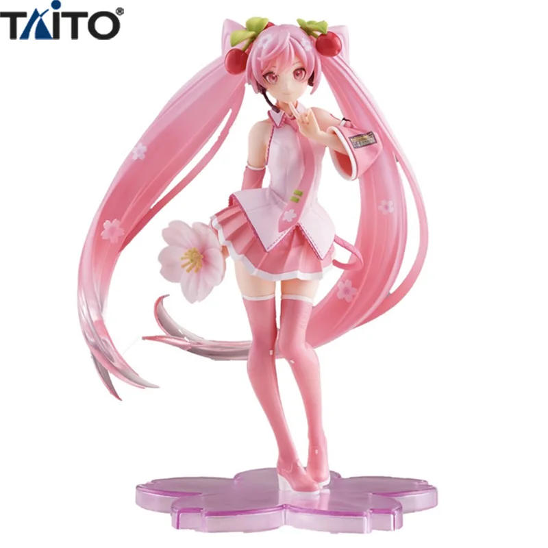 100% оригинальная аниме-фигурка TAiTO VOCALOID Hatsune Miku Sakura 2021 Ver, коллекционная игрушка, подарки