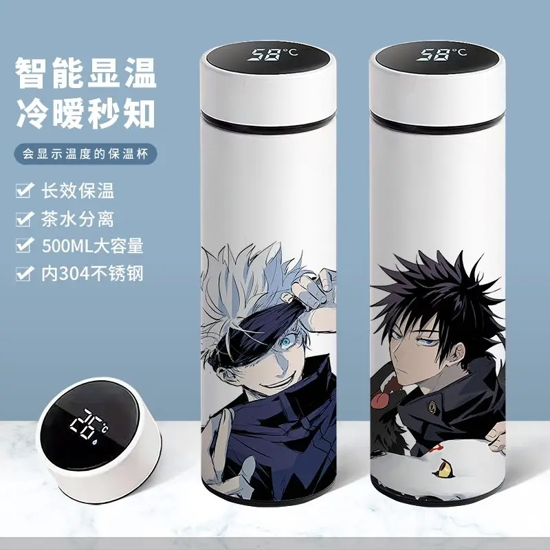 

Spell Back to War Anime Comic Smart Insulated Cup Student Display Warm Water Cup 304 Stainless Steel Portable Large Capacity Cup