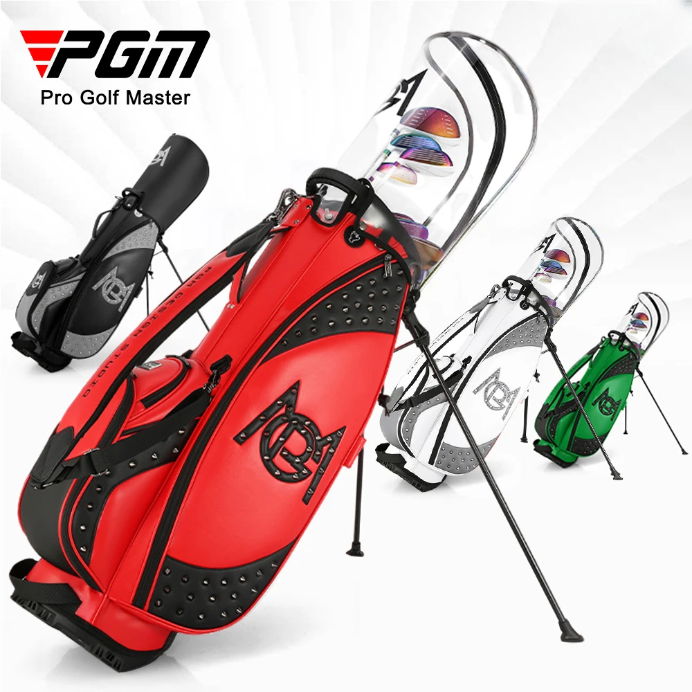 Stand Bags Women Ultra-light Waterproof Microfiber Leather Pack Outdoor Training Accessory Hold 14pcs Clubs Qb091