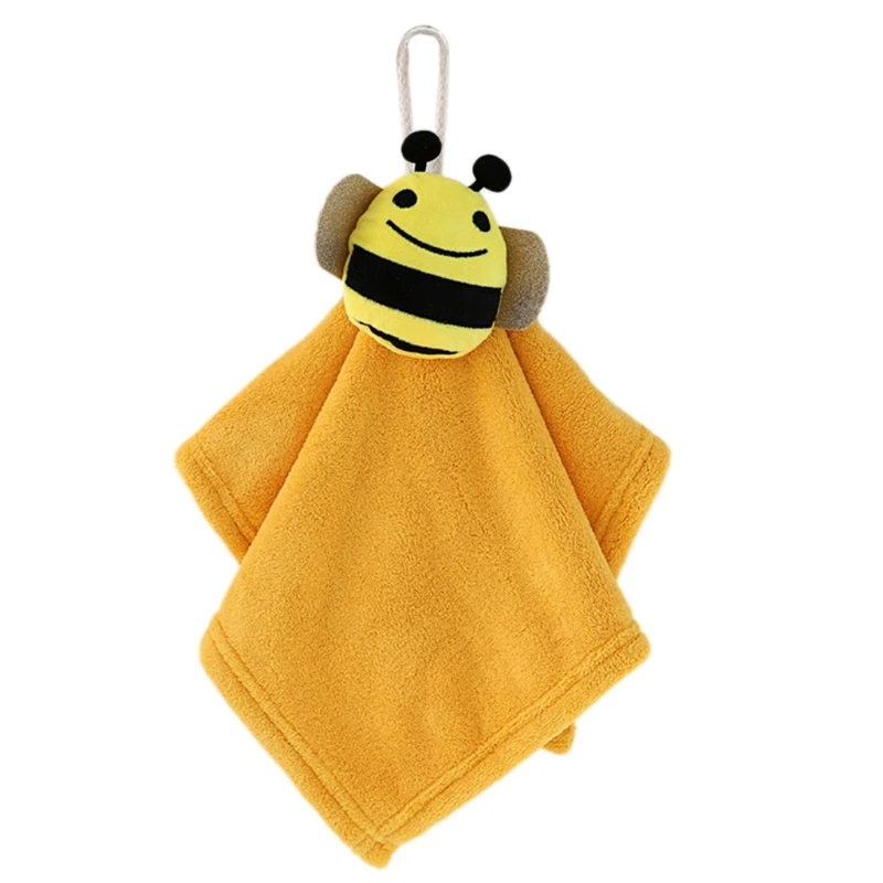 

Hanging Hand Towel Cartoon Animal Thick Coral Fleece Absorption Towels for Home Kitchen Bathroom Dishwashing Cloth Rag