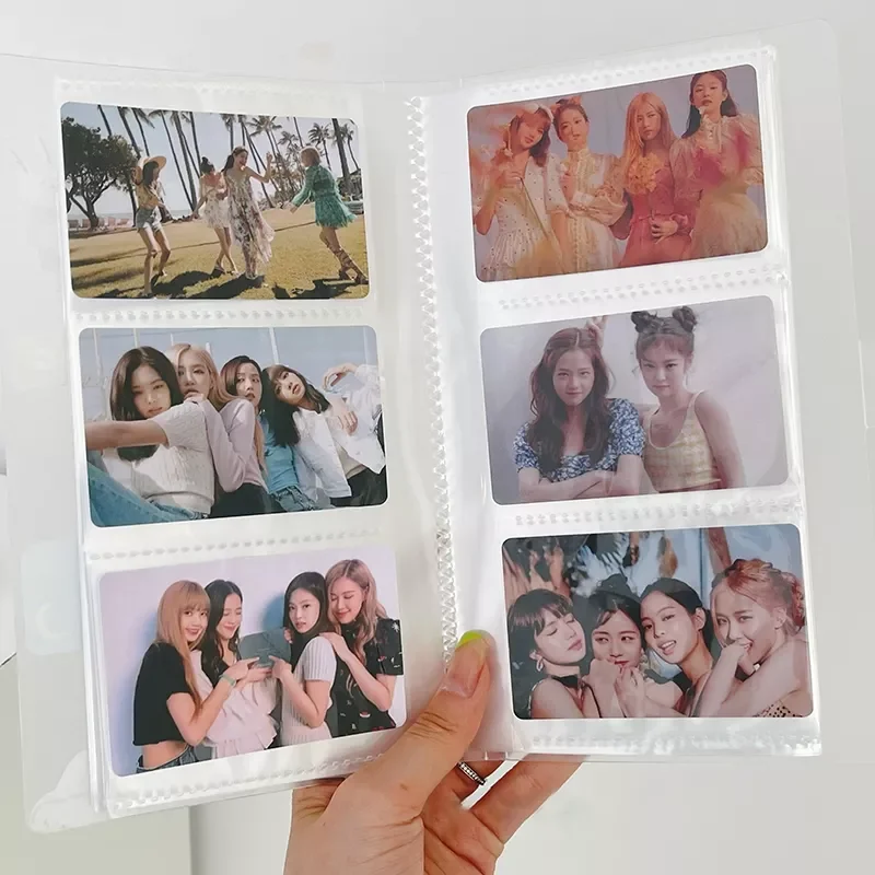 

Pockets Photo Album 3 Inch Transparent Photocard Holder Instax Mini Album Storage Collect Book Name Card Album De Fotos