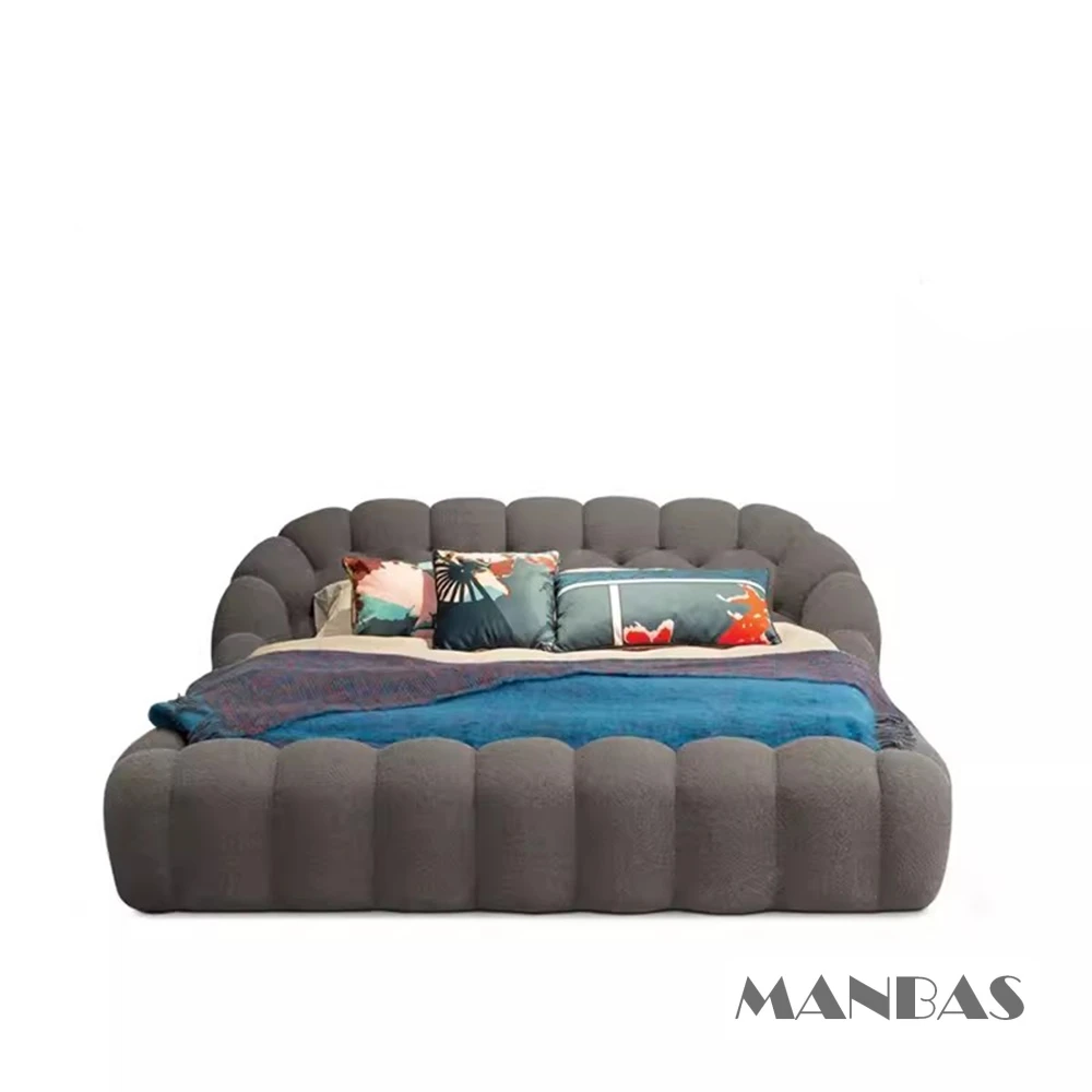 Итальянская дизайнерская роскошная двуспальная кровать MANBAS французская