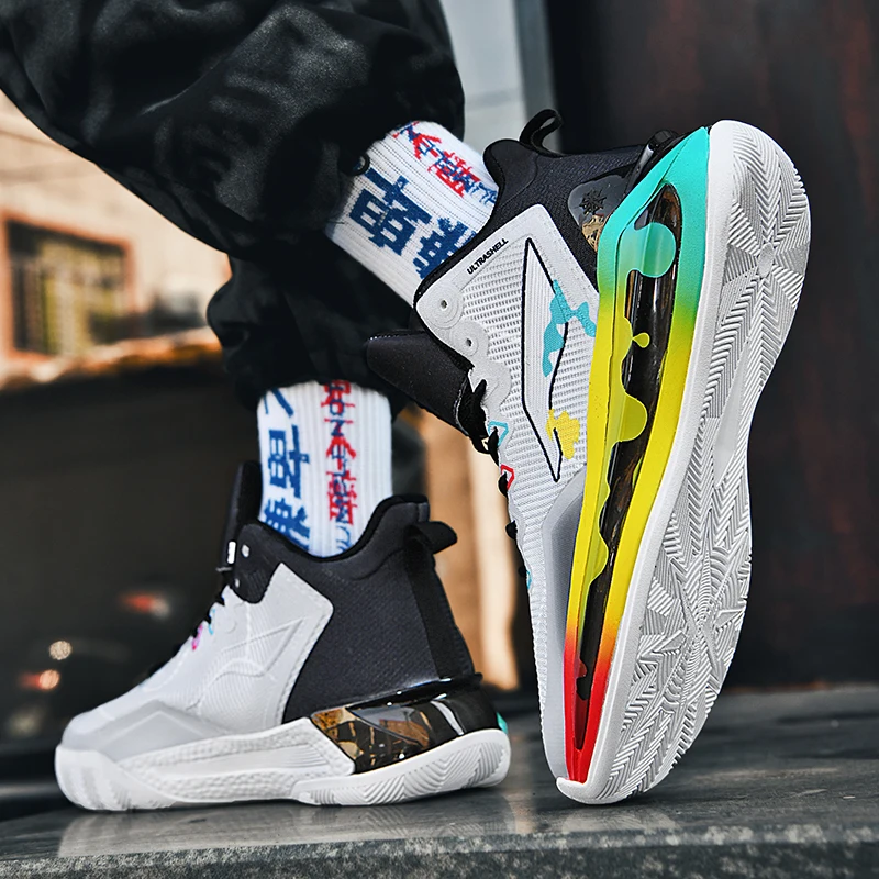 2023New Brand Basketball Shoes Men Outdoor Basketball Sneakers Kids Women Breathbale Sports Shoes Non-slip Actual Training Shoes