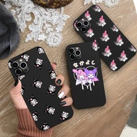 hello kitty my melody kuromi phone case for iphone 13 12 11 pro mini xs max 8 7 plus x se 2020 xr silicone soft cover