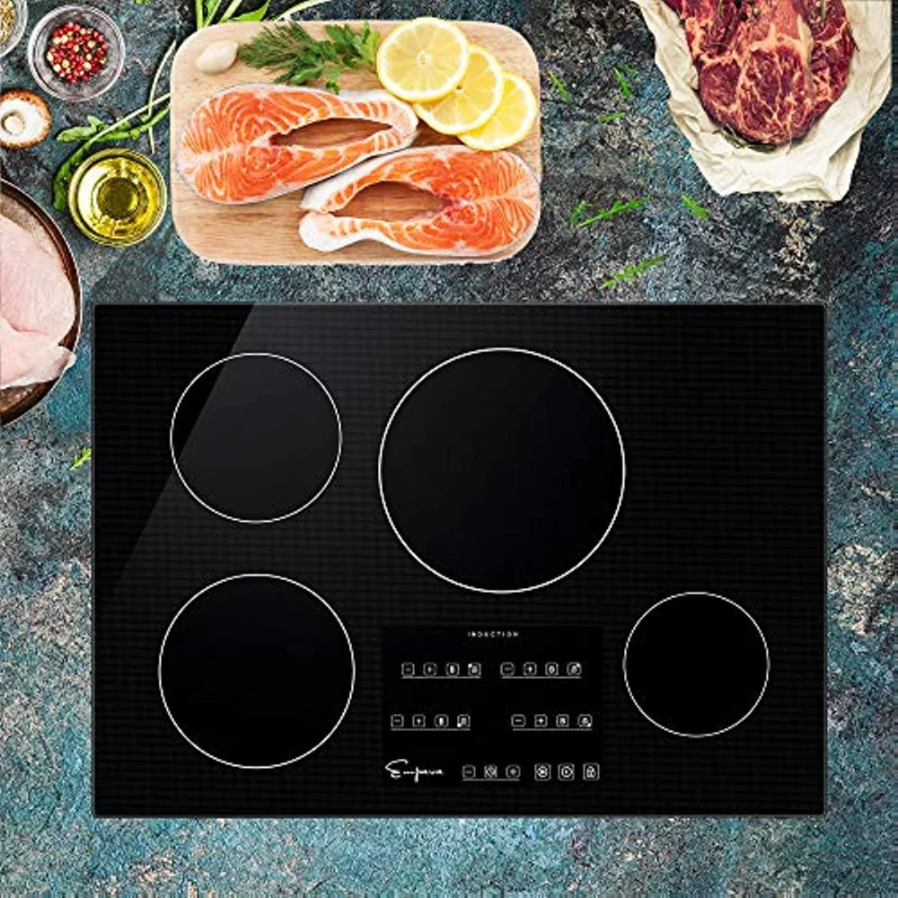 

Empava 30” Induction Cooktop Electric Stove Black Vitro Ceramic Smooth Surface Glass EMPV-IDC30