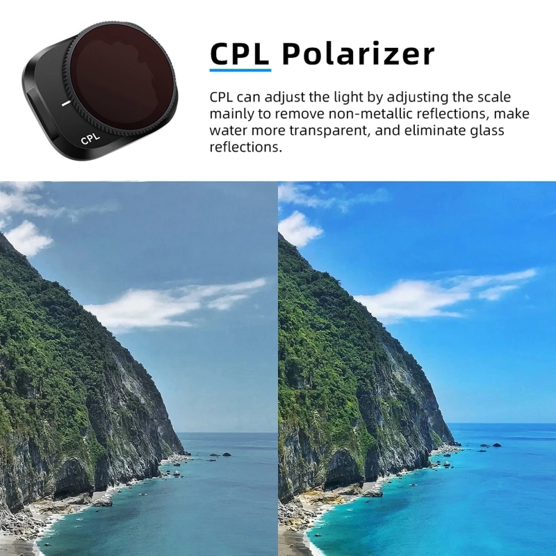 

RC Drones Camera Lens Filter Compatible with Mini 3 Pro - ND16 ND64 ND8 ND32 ND Filter CPL UV Ultra Violet Lens Filter 3XUE