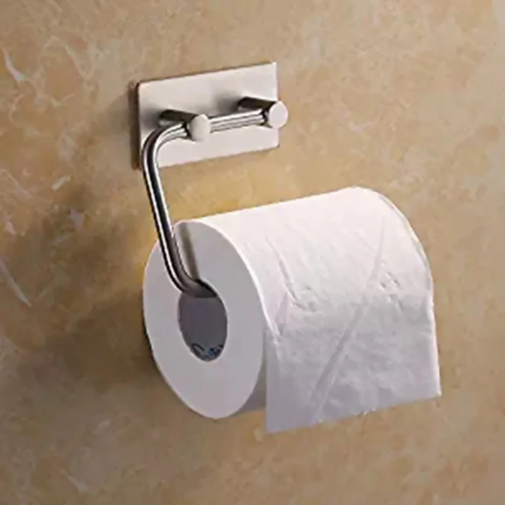

Self Adhesive Toilet Paper Holder Stainless Steel Tissue Paper Dispenser Roll Towel Holder Rack
