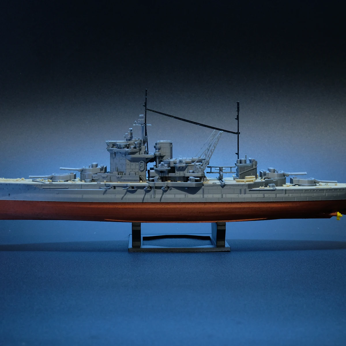 Фото 1/700 HMS Warspite линкор в сборе, модель 30,4 см, тщательно изготовленный 3D печатный корабль, статическая модель, комплект, игрушечный корабль, украшения №3