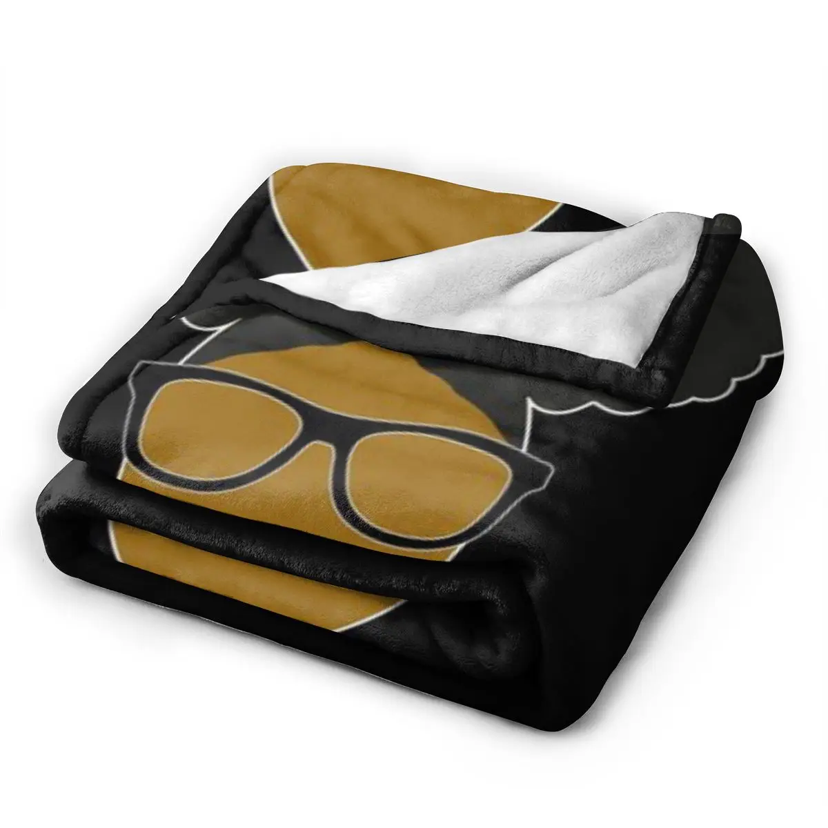 Afro Puffs Black Girl Nerd (Blerd) Ультрамягкое одеяло из микрофлиса