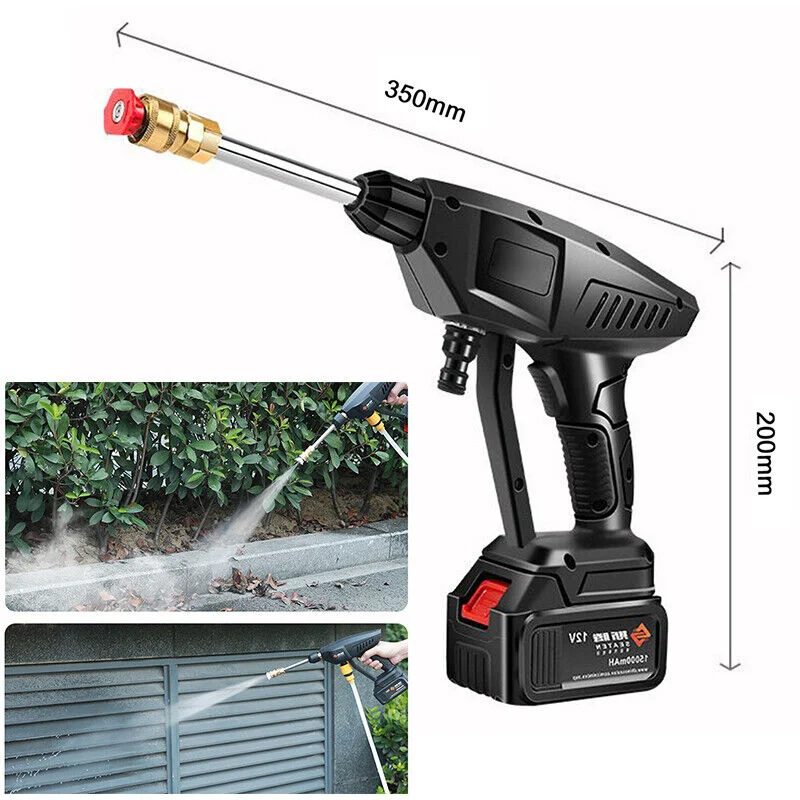 

300W Wireless Electric High Pressure Washer Car Wash Washer Gun 15000mAh Rechargeable Cordless Electric Water Gun Foam Machine