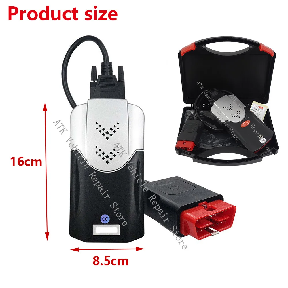 Auto-com V2021.11 DS150 Del-phi Диагностика автомобильных неполадок 2024 Адаптер OBD2 Сканер Кодер