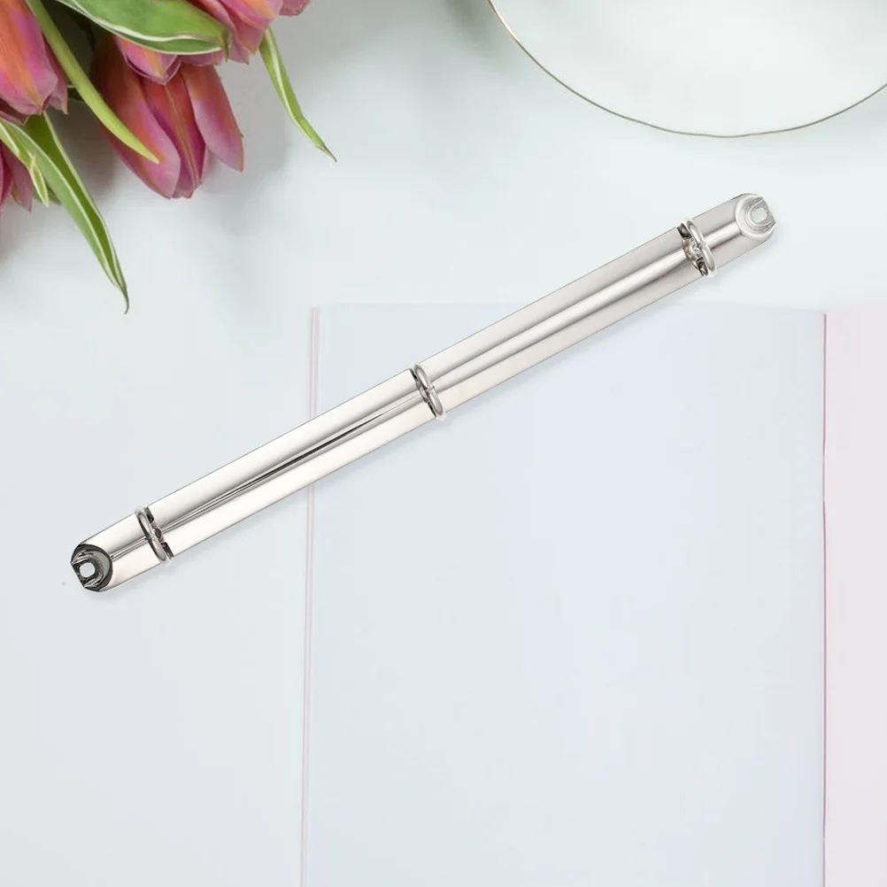 

2Pcs Safe Premium Home Metal 3 Rings Binder Inserts, Binders Binder Spine Inserts Loose Leaf Binder for Worker Office Binding