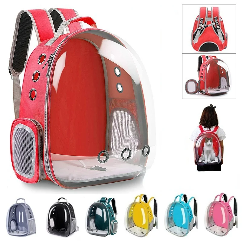 

Pets go out portable backpack breathable cat bag cat dog transparent space warehouse bag kitten puppy luggage pet backpack
