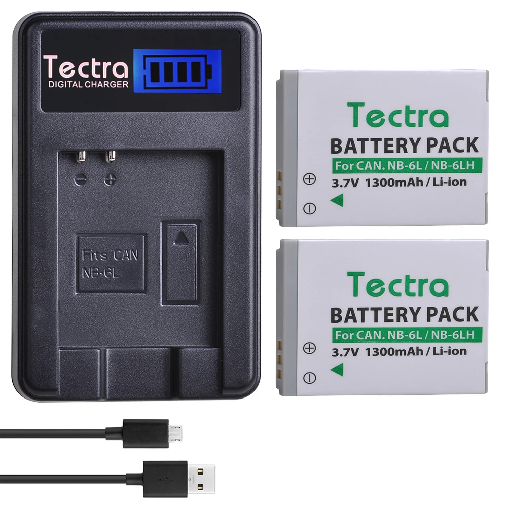 

NB-6L NB6L NB-6LH Battery + LCD USB Charger for Canon PowerShot SX240 SX275 SX280 SX510 SX500 D30 S90