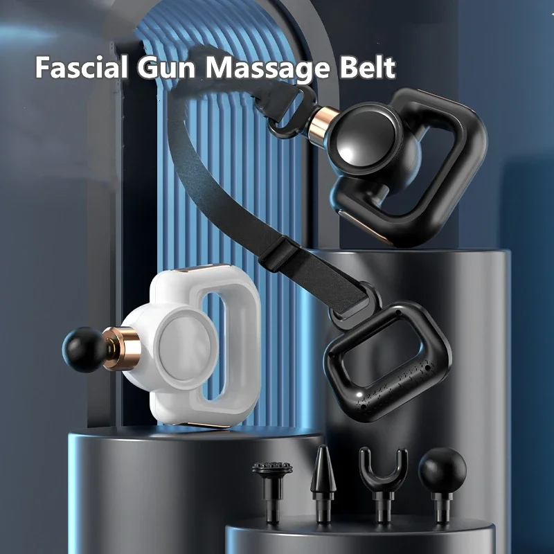 

Fascial Gun Muscle Relaxing Vibration Massager Multifunction Massage-Head and Belt Body Relaxer Massage Gun Deep Tissue Relax