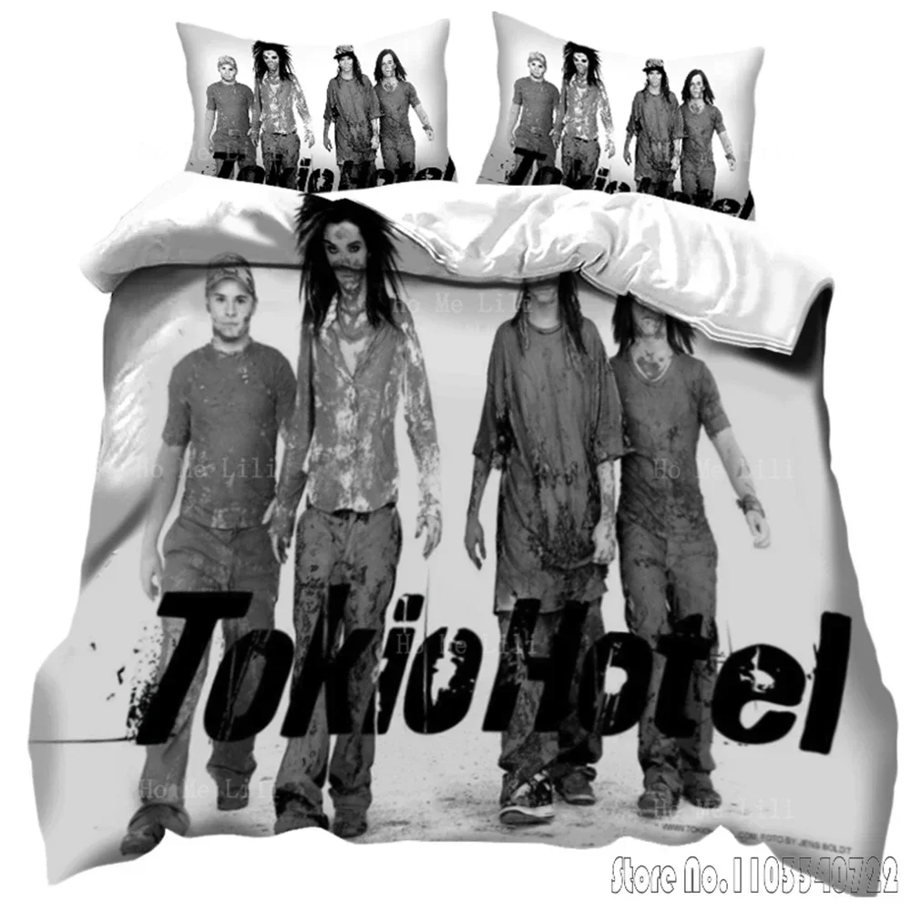 Tokio Hotel Twin Brothers Билл и Том Кайлиц пододеяльник комплект HD одеяло для детей