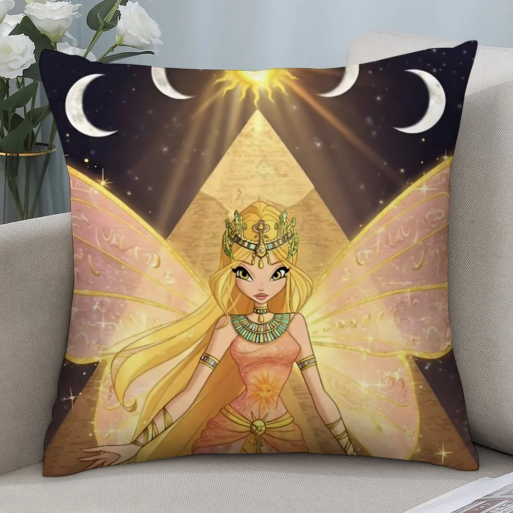 Аниме девушка W-Winx клубные наволочки короткие плюшевые диван декоративный