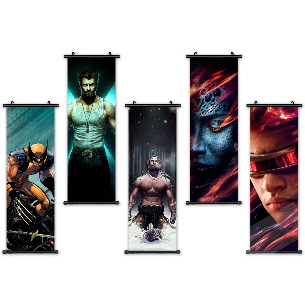 

X-Men Print Poster Movie Marvel Character Wall Pictures Wolverine Canvas Painting Decor Home Bedroom Art Plastic Scroll Hang