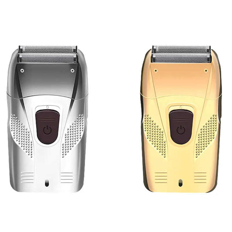 

Electric Shaver For Men Razor Hair Removal Beard Trimmer Usb Cable Retro Reciprocating Double Cutter Head