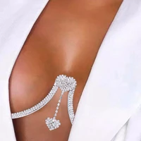 heart shape crystal body jewelry breast chain exquisite breast care bra chain jewelry fashion heart bar beach birthday gift