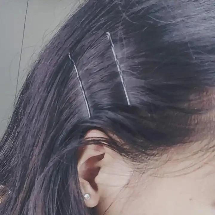 100 шт. коричневые шпильки для волос черные невидимые волнистые заколка-Пряжка