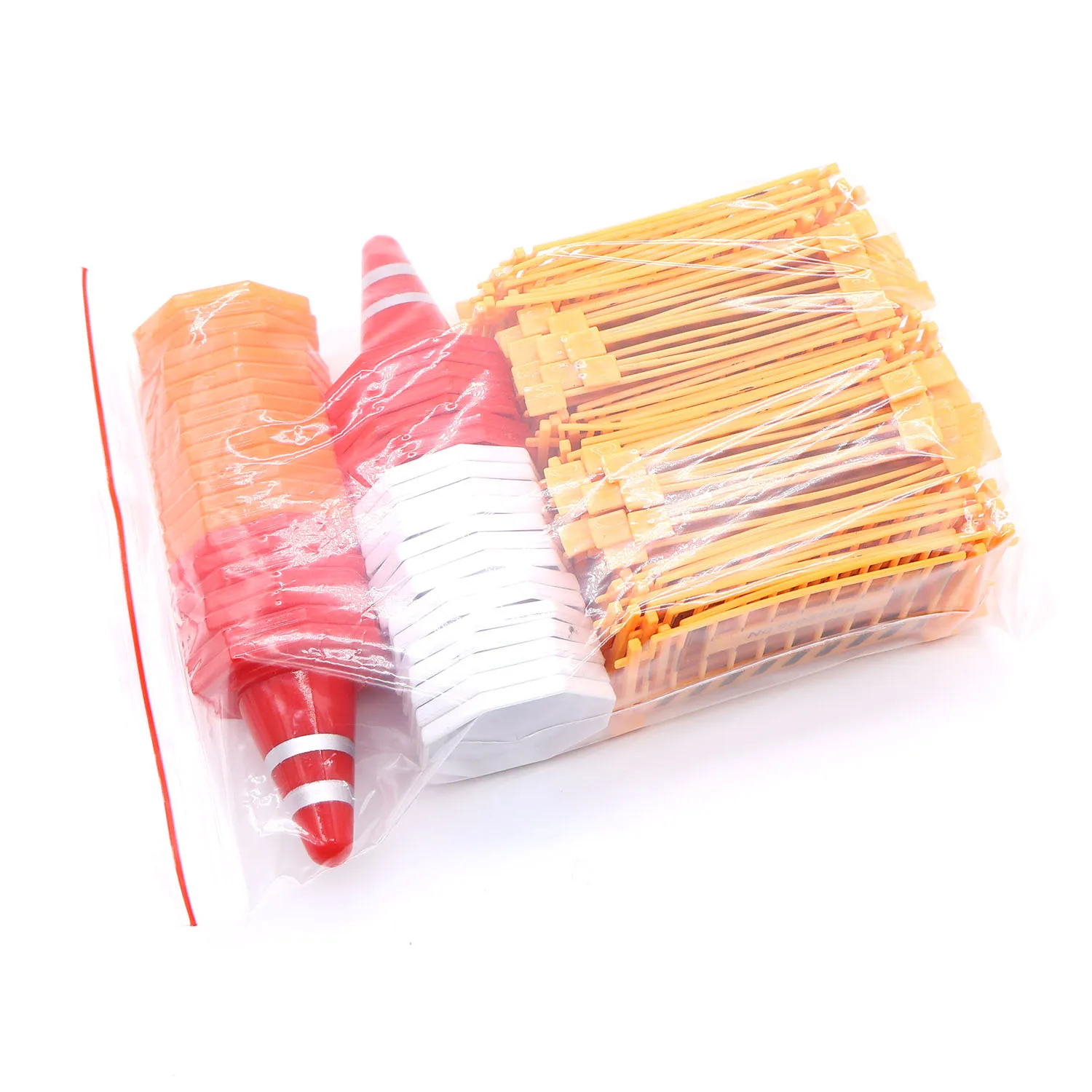 50 шт. дорожных барьеров и 42 конусов для 1/24 радиоуправляемых автомобилей