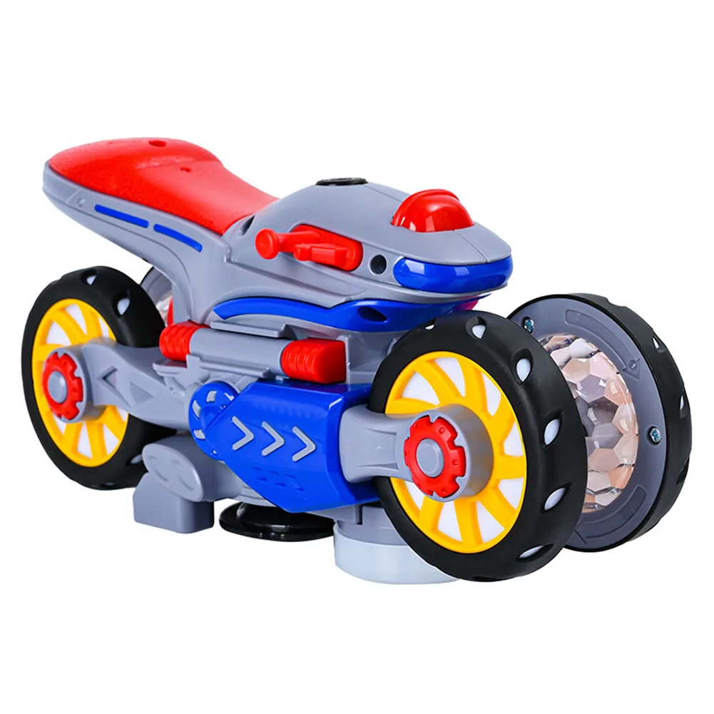 Модель мотоцикла с автоматически вращающимися колесами со светодиодной