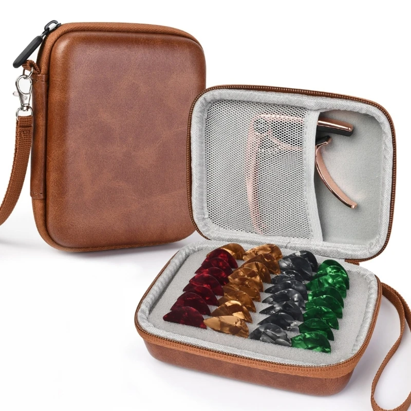 

Держатель для гитарных медиаторов 094C для акустической электрогитары, чехол для хранения гитарных медиаторов, медиаторы для гитар Bag с 15 мед...