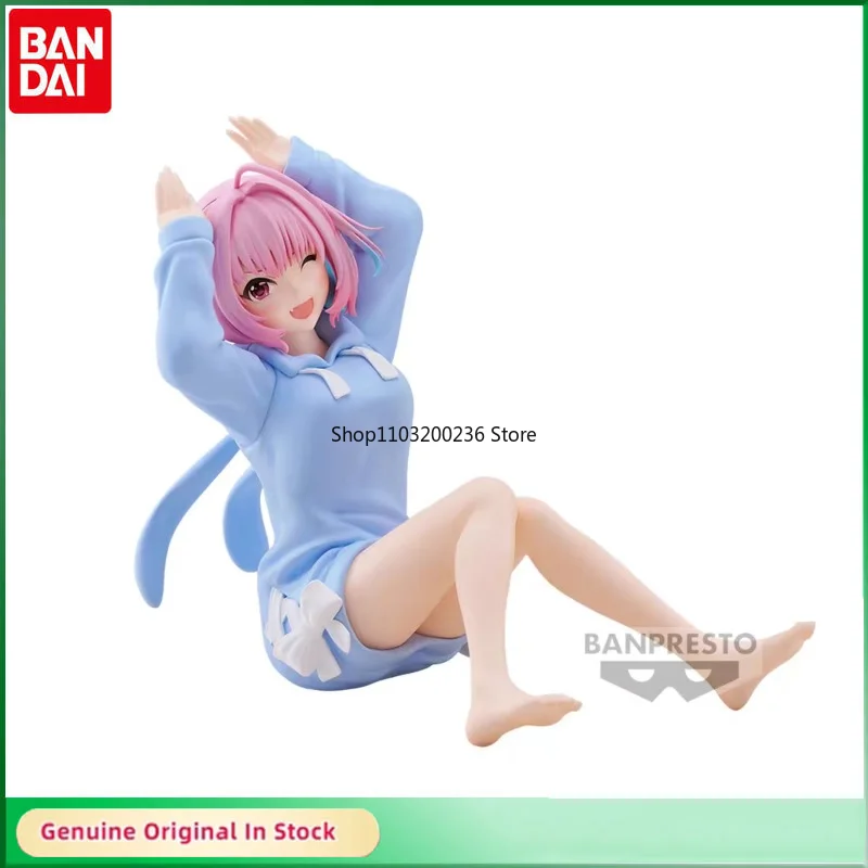 BANDAI Original THE IDOLM@STER Золушка Девушка Yumemi Riamu Relax Time Фигурка Готовая модель продукта