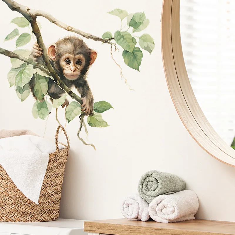 

Настенные наклейки "Розовые ветки деревьев, цветы персика и птицы"