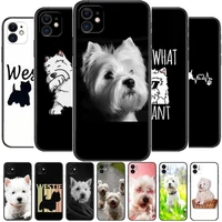 westie dog phone cases for iphone 13 pro max case 12 11 pro max 8 plus 7plus 6s xr x xs 6 mini se mobile cell