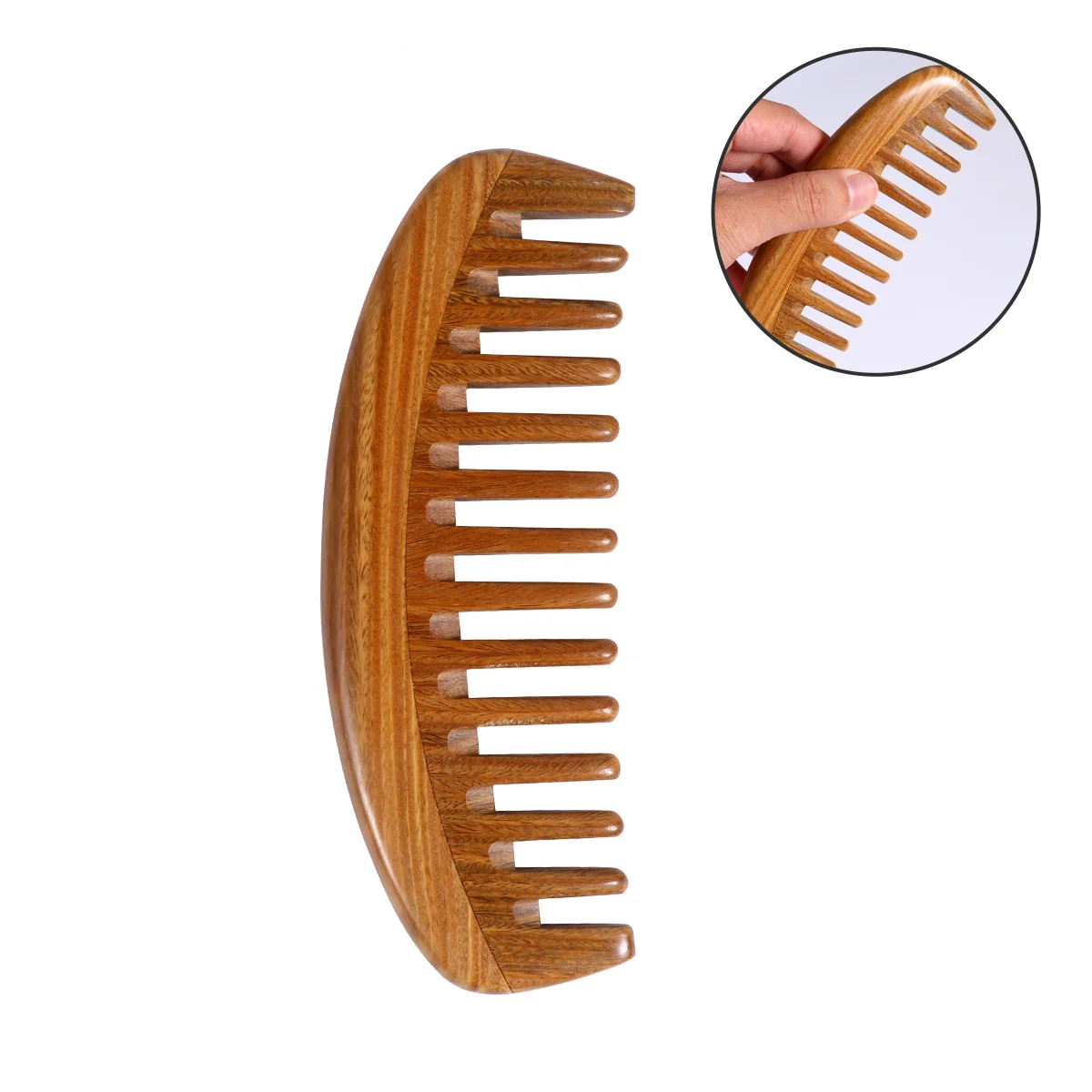 

Comb Hair Sandalwood Widegreen Headfor Scalp Detangling Grooming Wooden Curly Woodshape Women