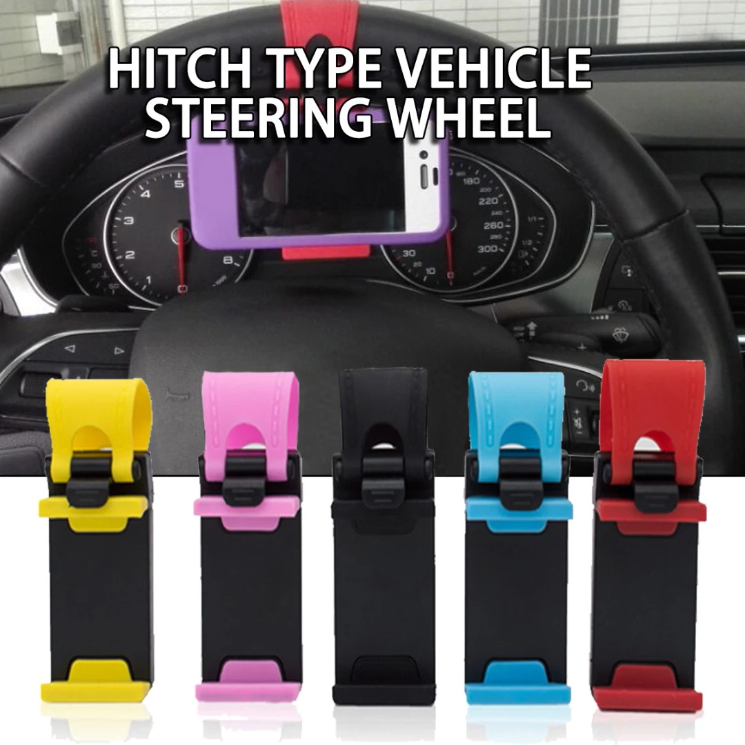 

1 шт. Универсальный Автомобильный держатель для телефона на руль клипса с эластичной пряжкой крепление для GPS навигатора красочный Автомобильный кронштейн для навигации